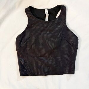 Lululemon Invigorate Training Tank Top in Shapeshifter Foil Black Size 8
